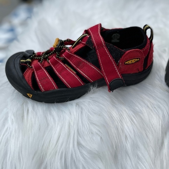 Keen Red Waterproof Sandal Hiking Sport Kid Size 3 - Newport H2 - Picture 6 of 7